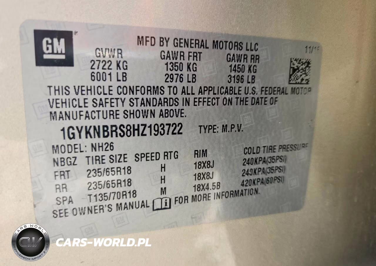 2017 Cadillac Xt5 Luxury VIN:1GYKNBRS8HZ193722 - 13