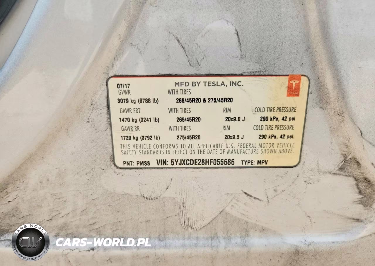 2017 Tesla Model X VIN:5YJXCDE28HF055686 - 13