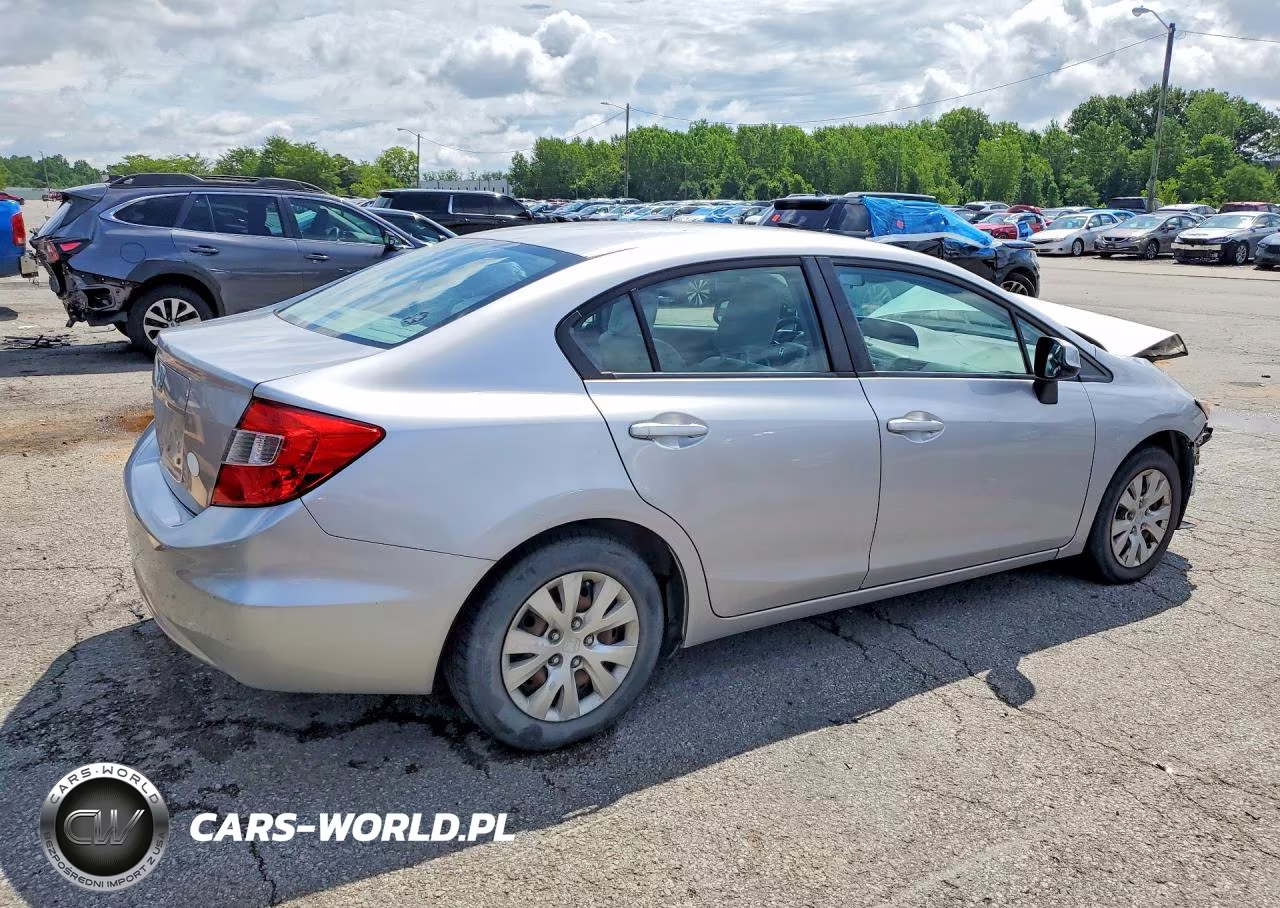 2012 Honda Civic Lx VIN:19XFB2F5XCE013093 - 3