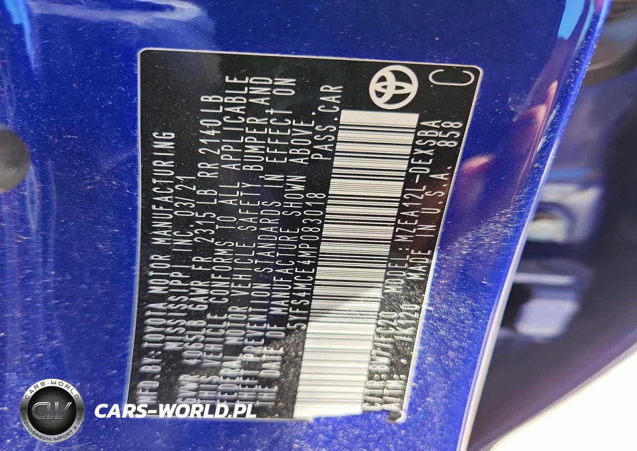 2021 Toyota Corolla Se VIN:5YFS4MCE4MP083018 - 13