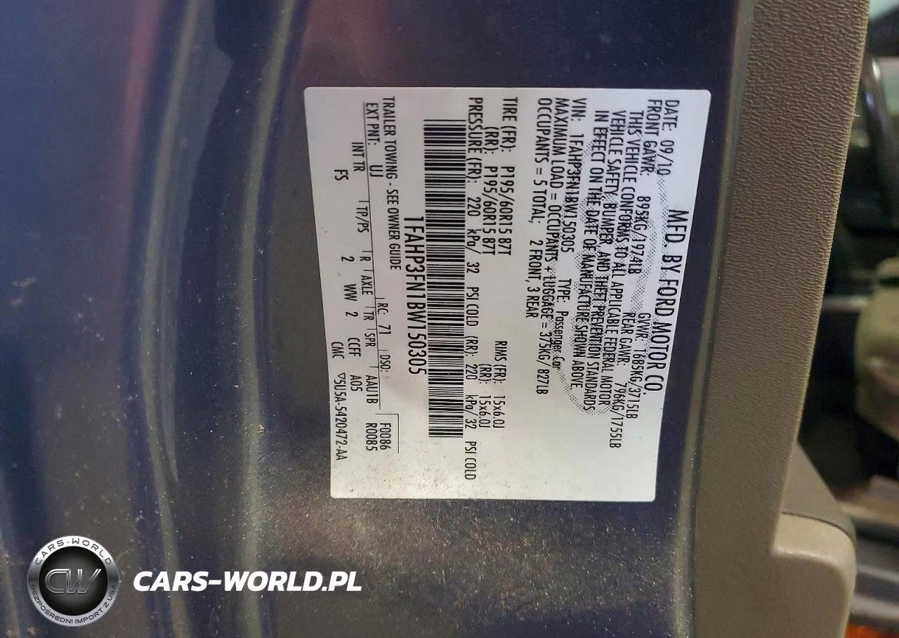 2011 Ford Focus VIN:1FAHP3FN1BW150305 - 12