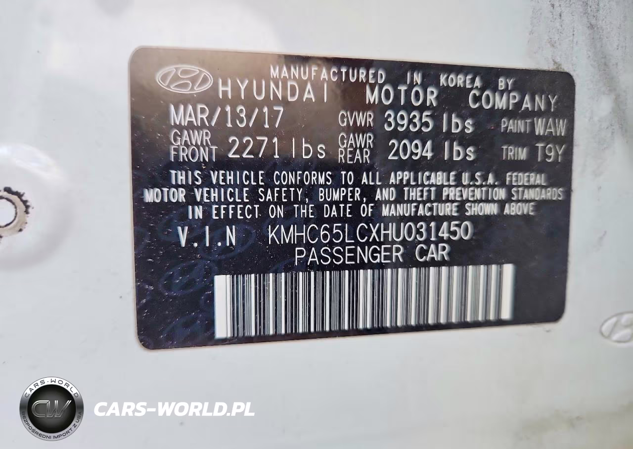 2017 Hyundai Ioniq Blue VIN:KMHC65LCXHU031450 - 12