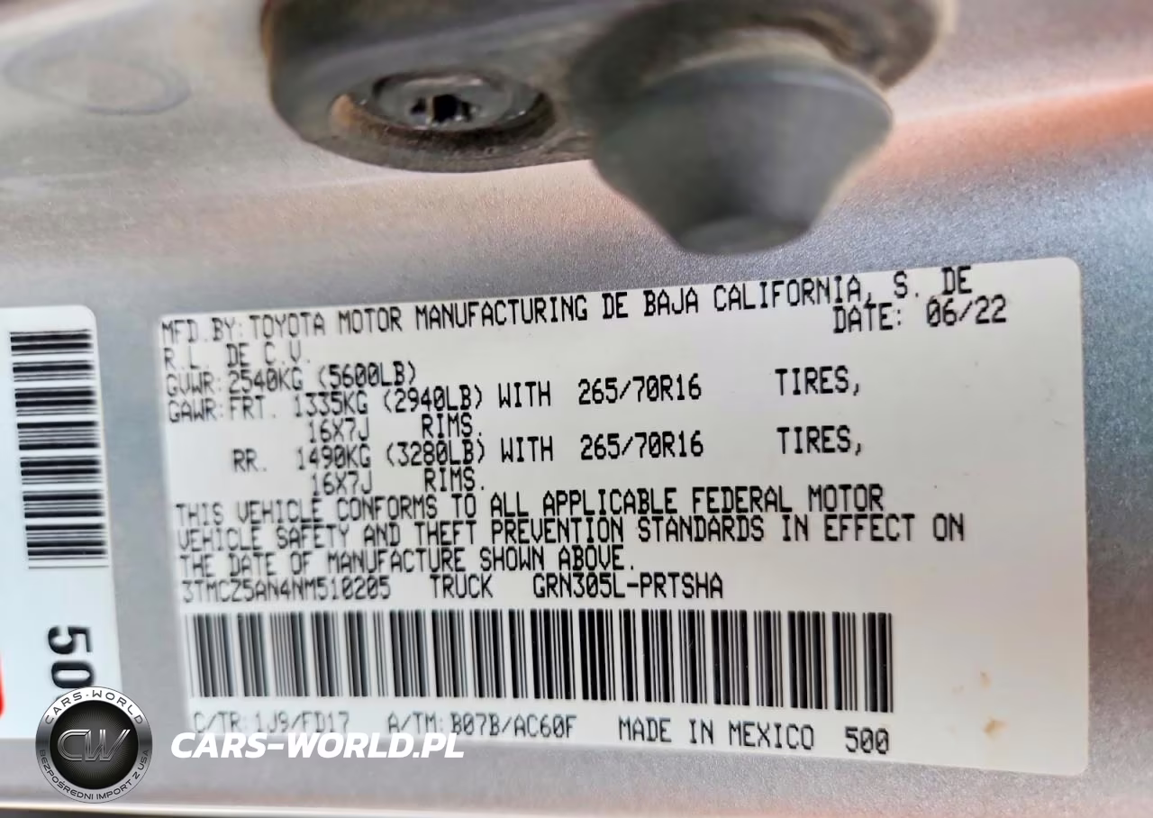 2022 Toyota Tacoma Trd Off-Road VIN:3TMCZ5AN4NM510205 - 13