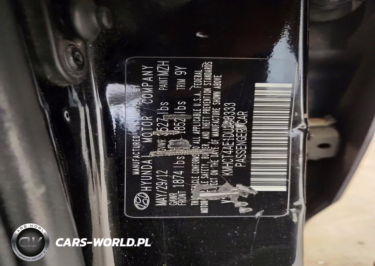 2013 Hyundai Accent Gls VIN:KMHCT4AE1DU298333 - 12