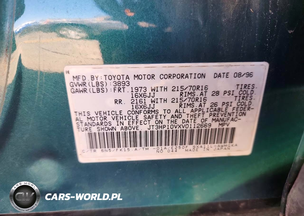 1997 Toyota Rav4 Base VIN:JT3HP10VXV0112669 - 13