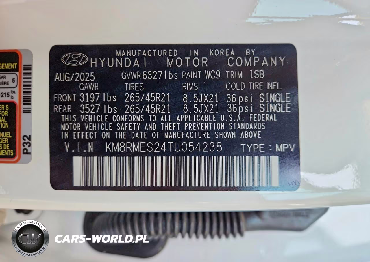 2026 Hyundai Palisade Calligraphy VIN:KM8RMES24TU054238 - 13
