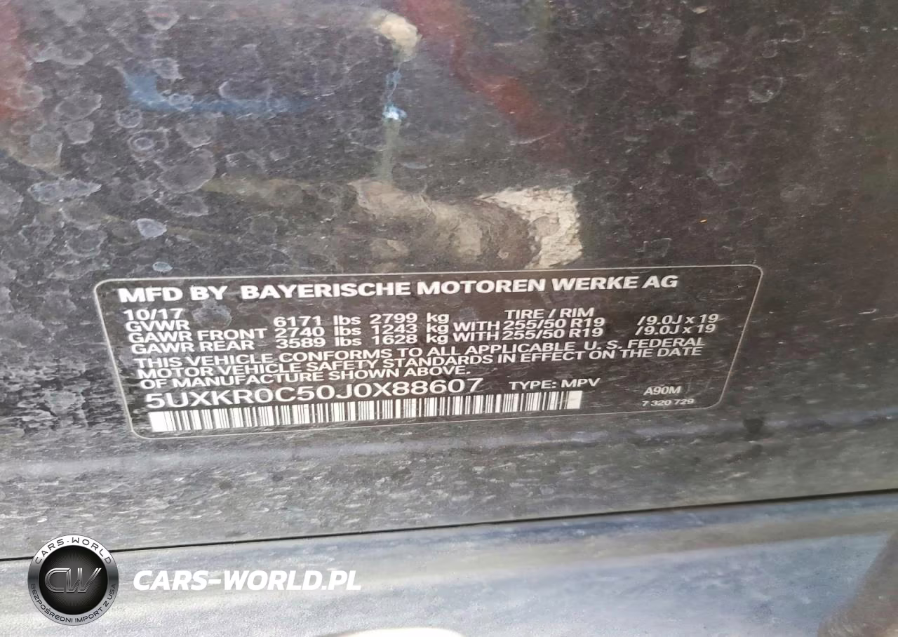 2018 BMW X5 xDrive35I VIN:5UXKR0C50J0X88607 - 12
