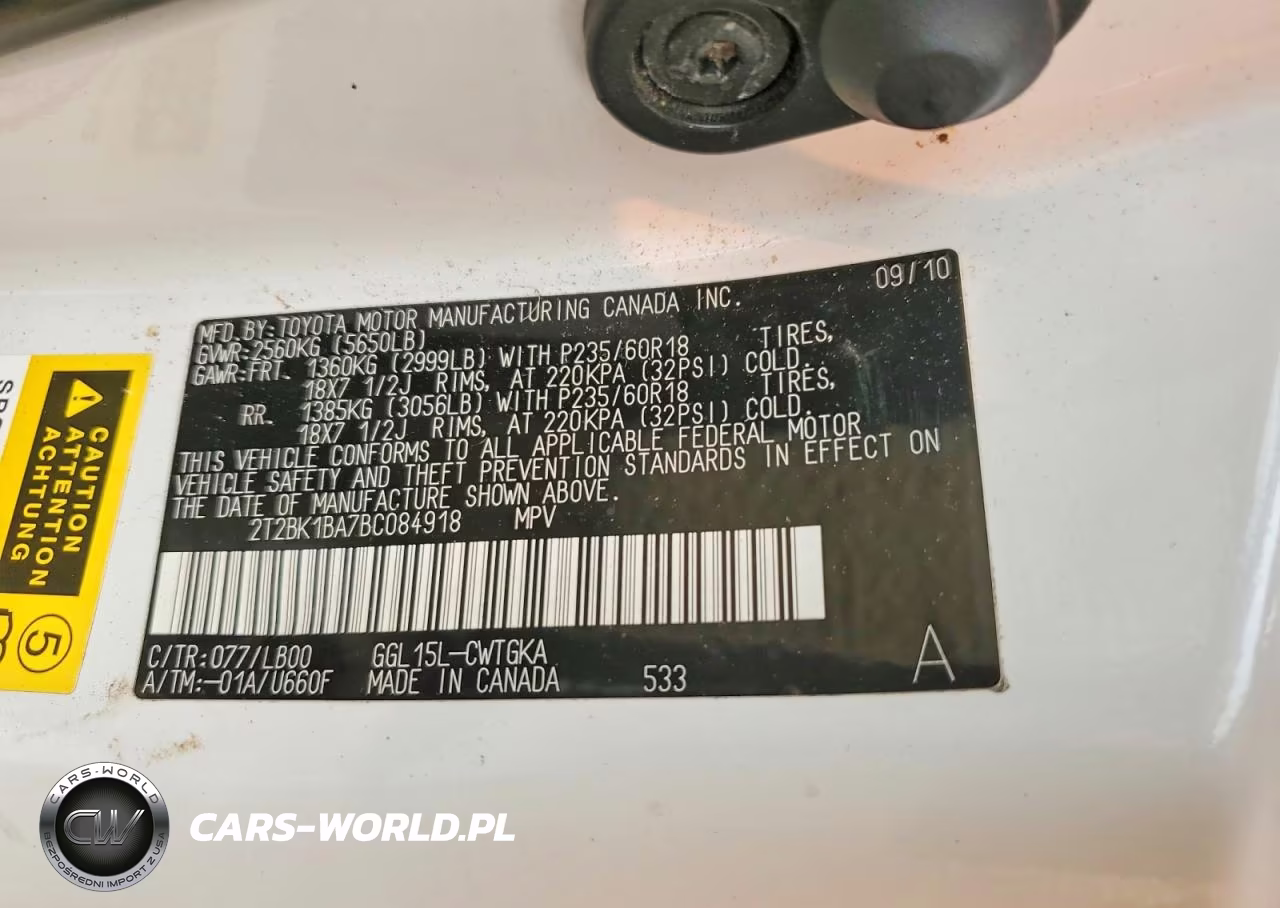 2011 Lexus Rx 350 VIN:2T2BK1BA7BC084918 - 13