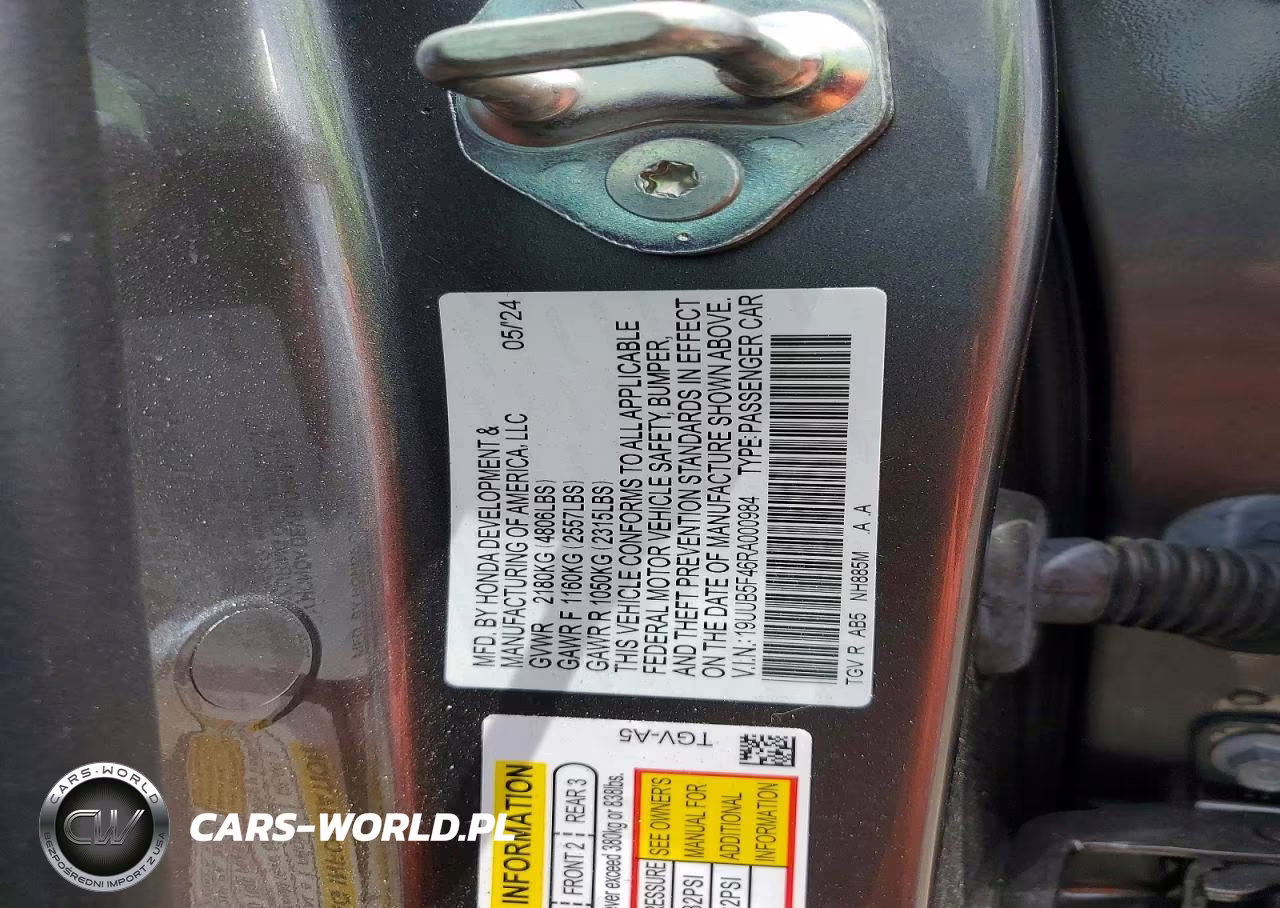 2024 Acura Tlx Technology VIN:19UUB5F46RA000984 - 12