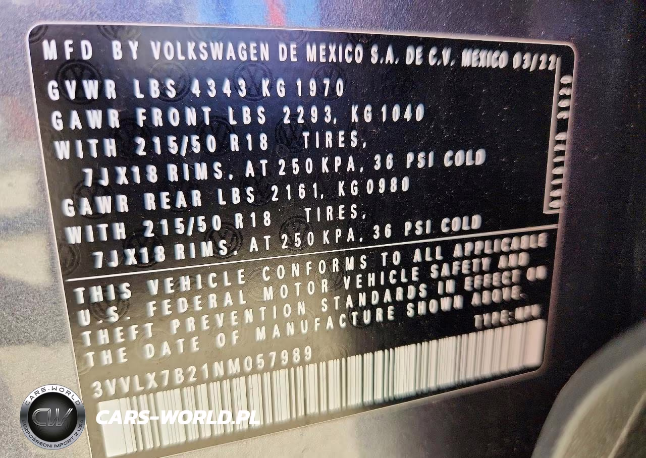 2022 Volkswagen Taos Se Iq Drive VIN:3VVLX7B21NM057989 - 14