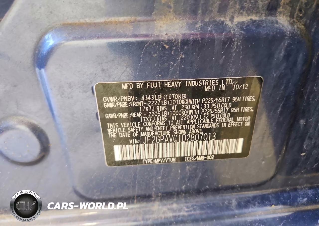 2013 Subaru Xv Crosstrek 2.0 Premium VIN:JF2GPAVC1D2807013 - 14
