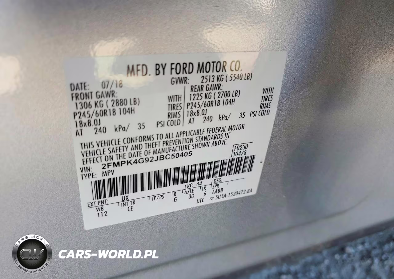 2018 Ford Edge Se VIN:2FMPK4G92JBC50405 - 13