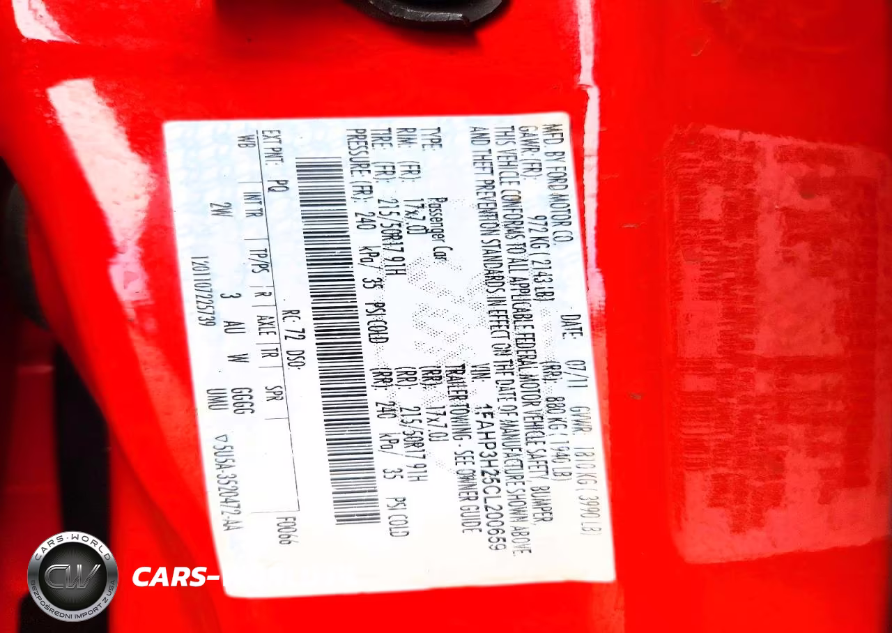 2012 Ford Focus Sel VIN:1FAHP3H25CL200659 - 12