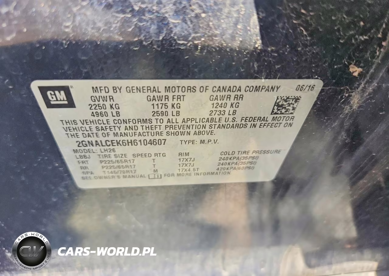 2017 Chevrolet Equinox Lt VIN:2GNALCEK6H6104607 - 13