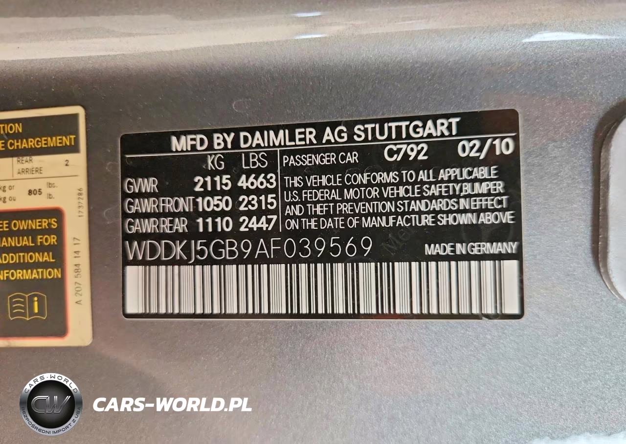 2010 Mercedes-Benz E 350 VIN:WDDKJ5GB9AF039569 - 12