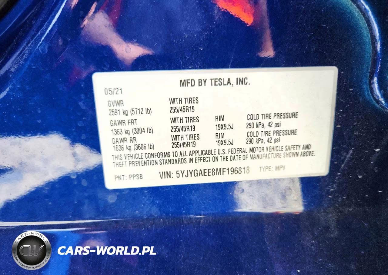2021 Tesla Model Y VIN:5YJYGAEE8MF196818 - 13