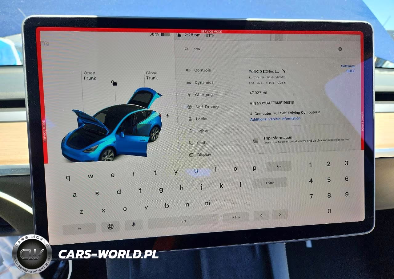 2021 Tesla Model Y VIN:5YJYGAEE8MF196818 - 9