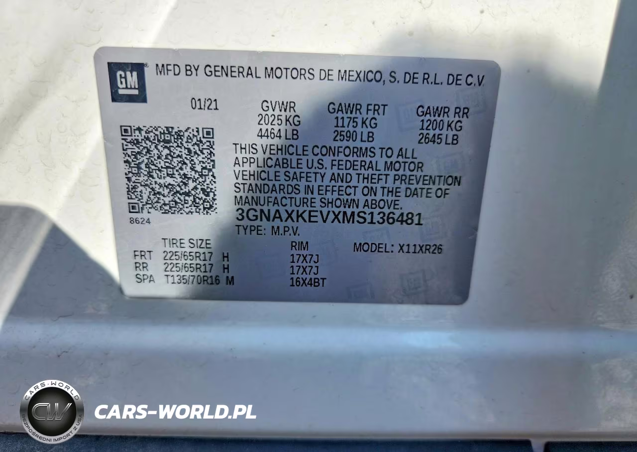 2021 Chevrolet Equinox Lt VIN:3GNAXKEVXMS136481 - 13