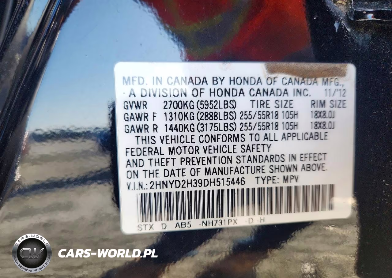 2013 Acura Mdx Technology VIN:2HNYD2H39DH515446 - 12