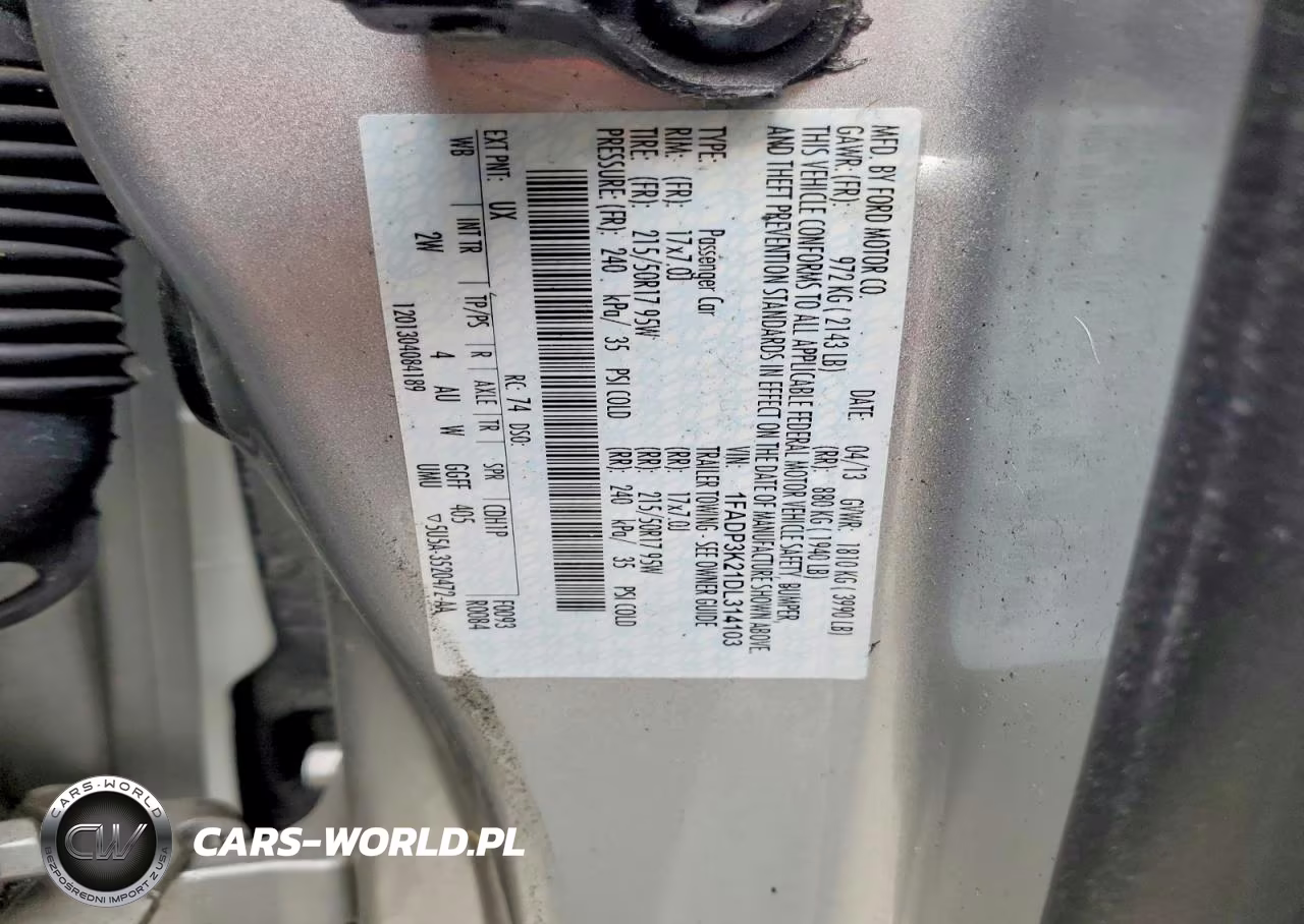 2013 Ford Focus Se VIN:1FADP3K21DL314103 - 14