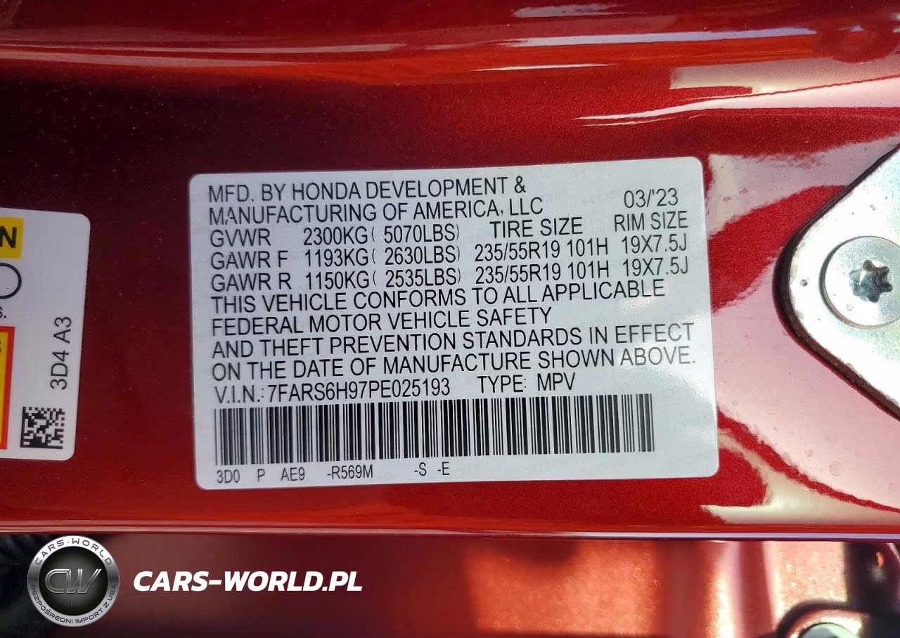 2023 Honda Cr-V Sport Touring VIN:7FARS6H97PE025193 - 13