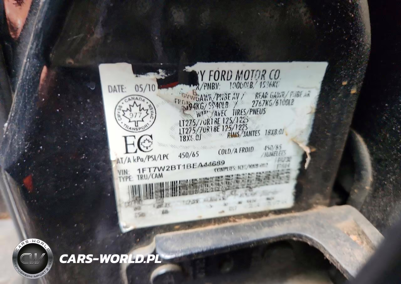 2011 Ford F250 VIN:1FT7W2BT1BEA44689 - 12