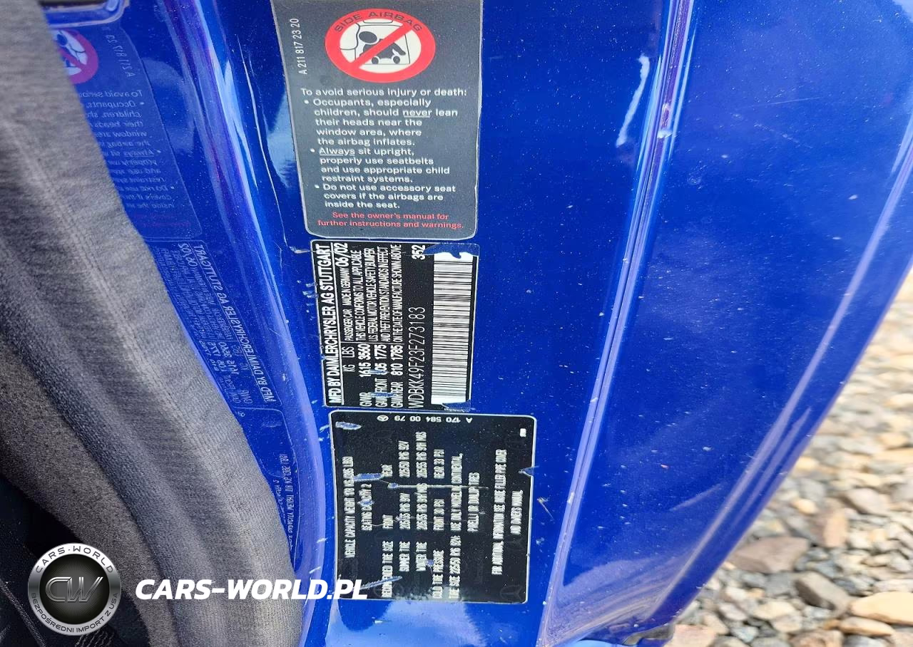 2003 Mercedes-Benz Slk 230 Kompressor VIN:WDBKK49F23F273183 - 13