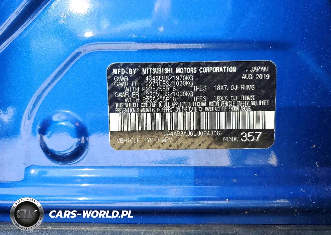 2020 Mitsubishi Outlander Sport Es VIN:JA4AP3AU6LU004306 - 13