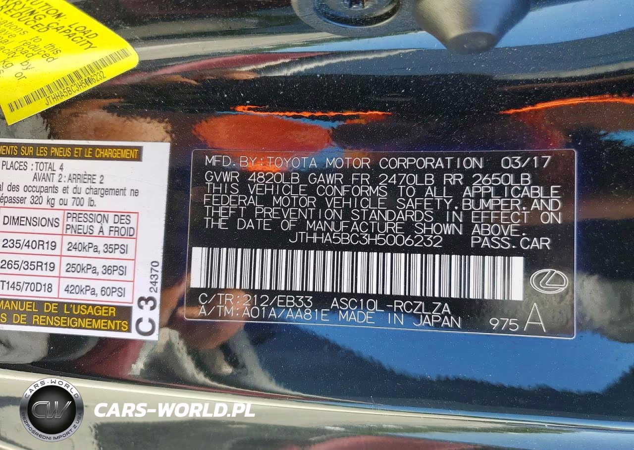 2017 Lexus Rc 200T VIN:JTHHA5BC3H5006232 - 13