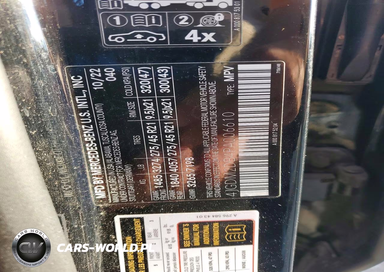 2023 Mercedes-Benz Eqs Suv 450+ VIN:4JGDM2DB4PA006610 - 12