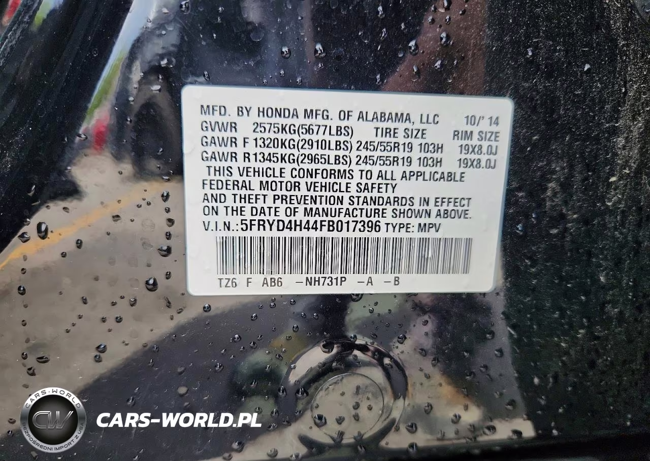 2015 Acura Mdx Technology VIN:5FRYD4H44FB017396 - 13