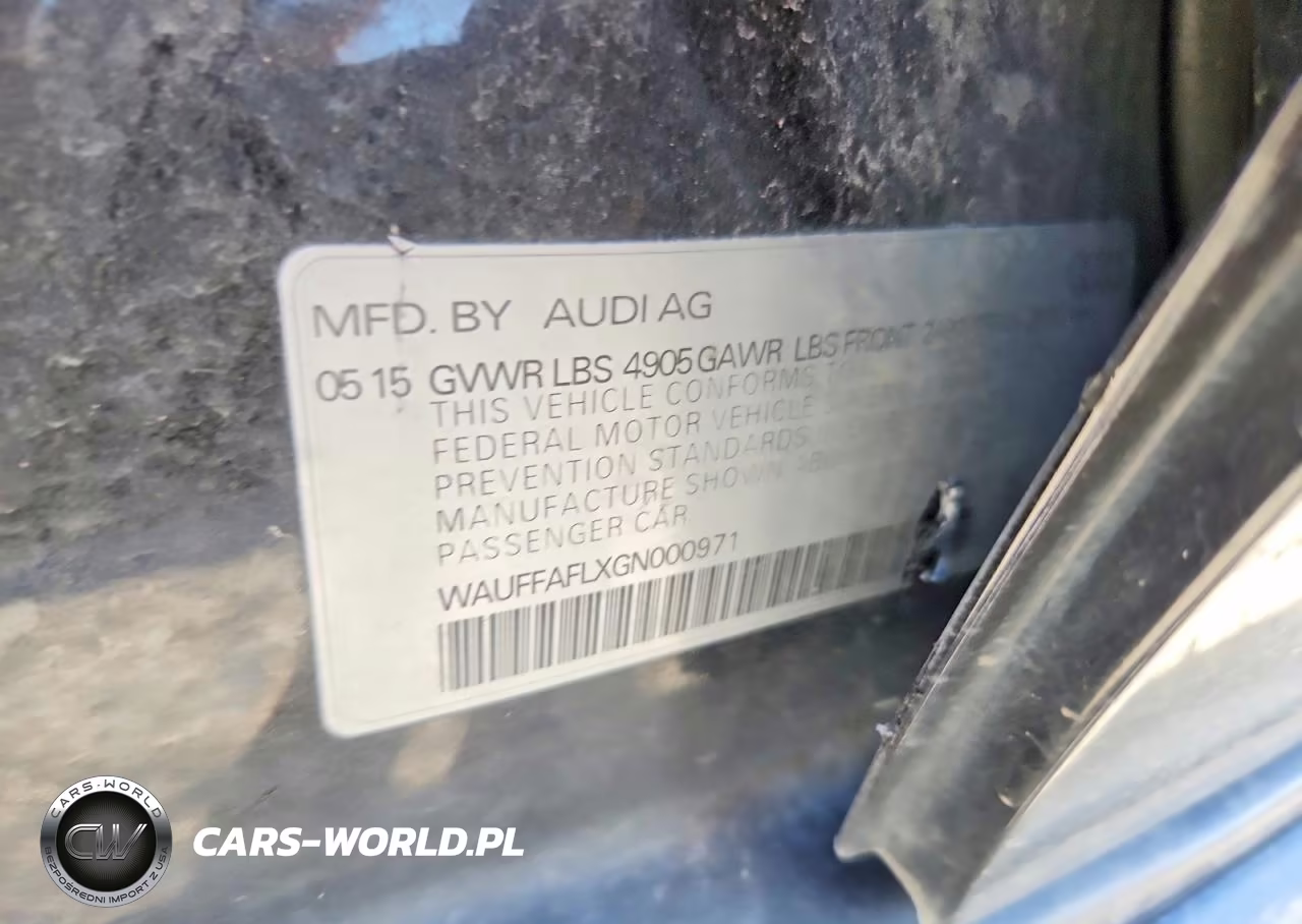 2016 Audi A4 Premium Plus S-Line VIN:WAUFFAFLXGN000971 - 12