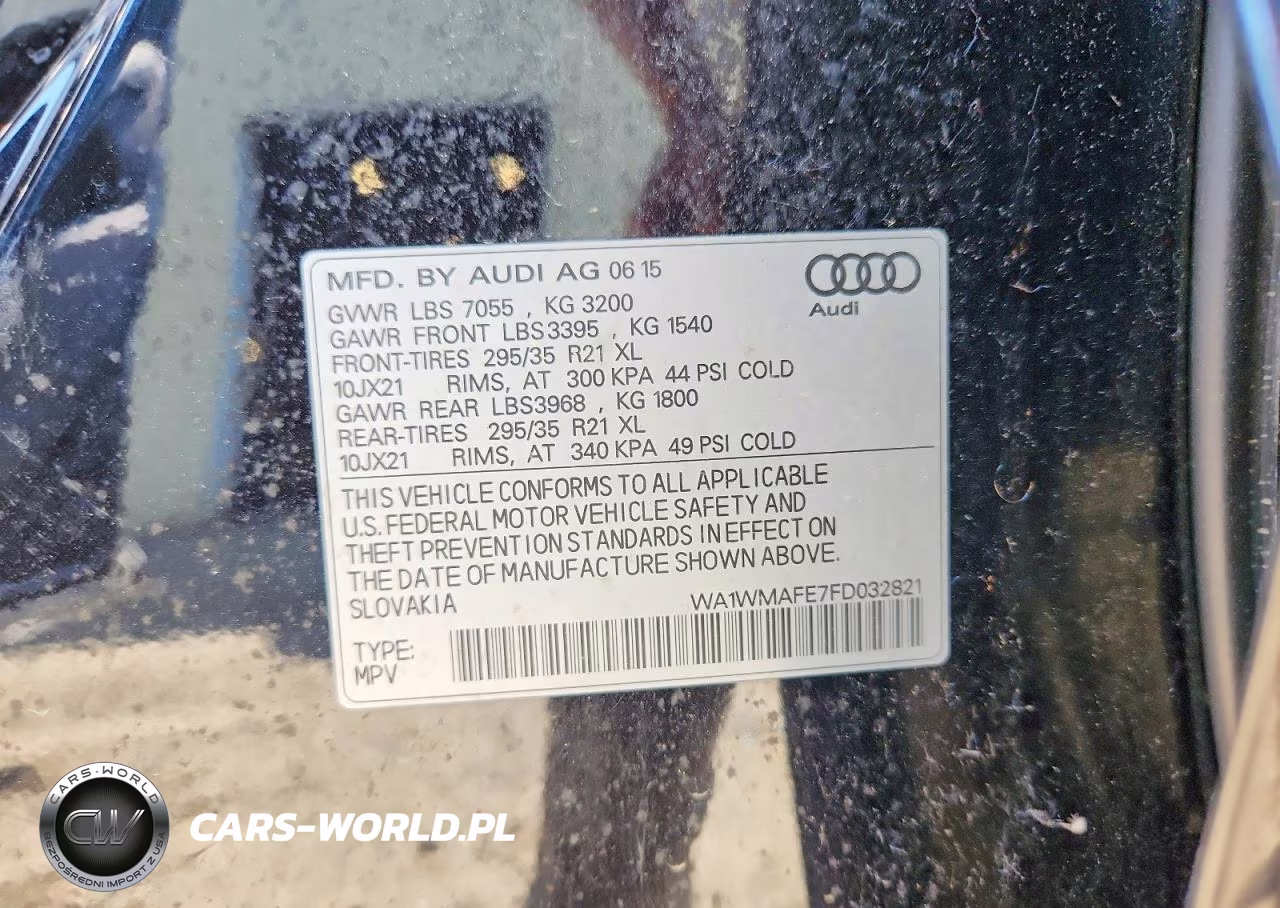 2015 Audi Q7 Tdi Prestige VIN:WA1WMAFE7FD032821 - 13