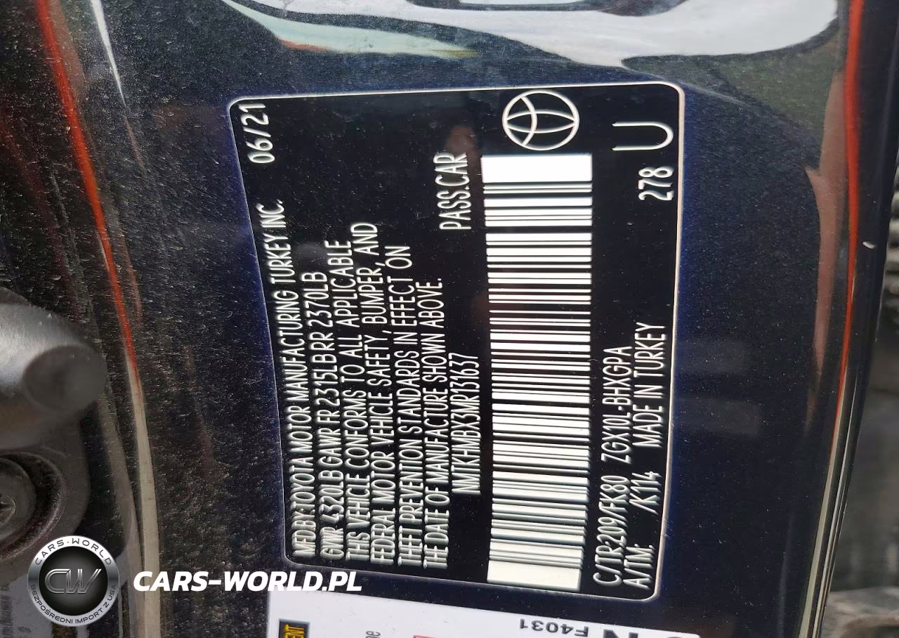 2021 Toyota C-Hr Xle VIN:NMTKHMBX3MR131637 - 12