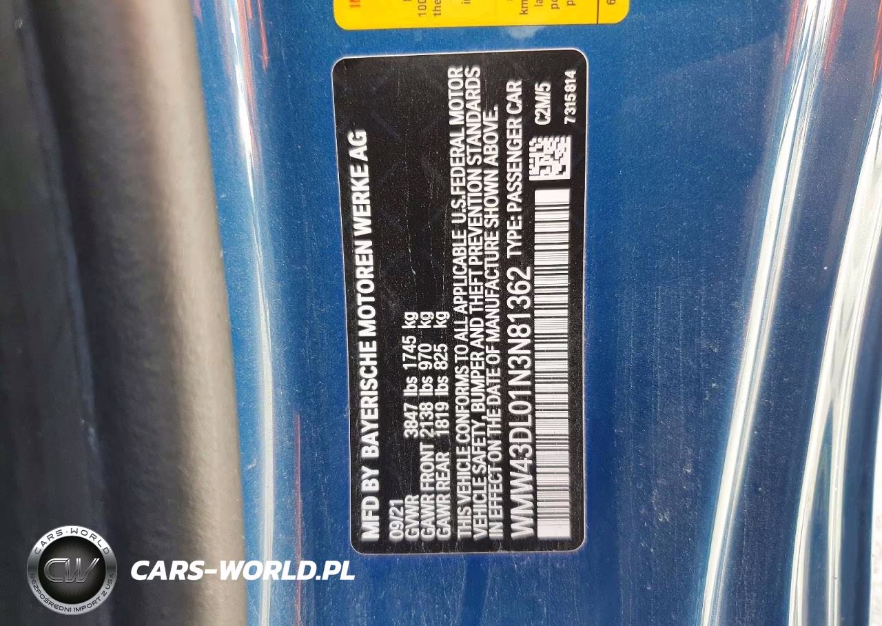 2022 Mini Cooper S VIN:WMW43DL01N3N81362 - 12