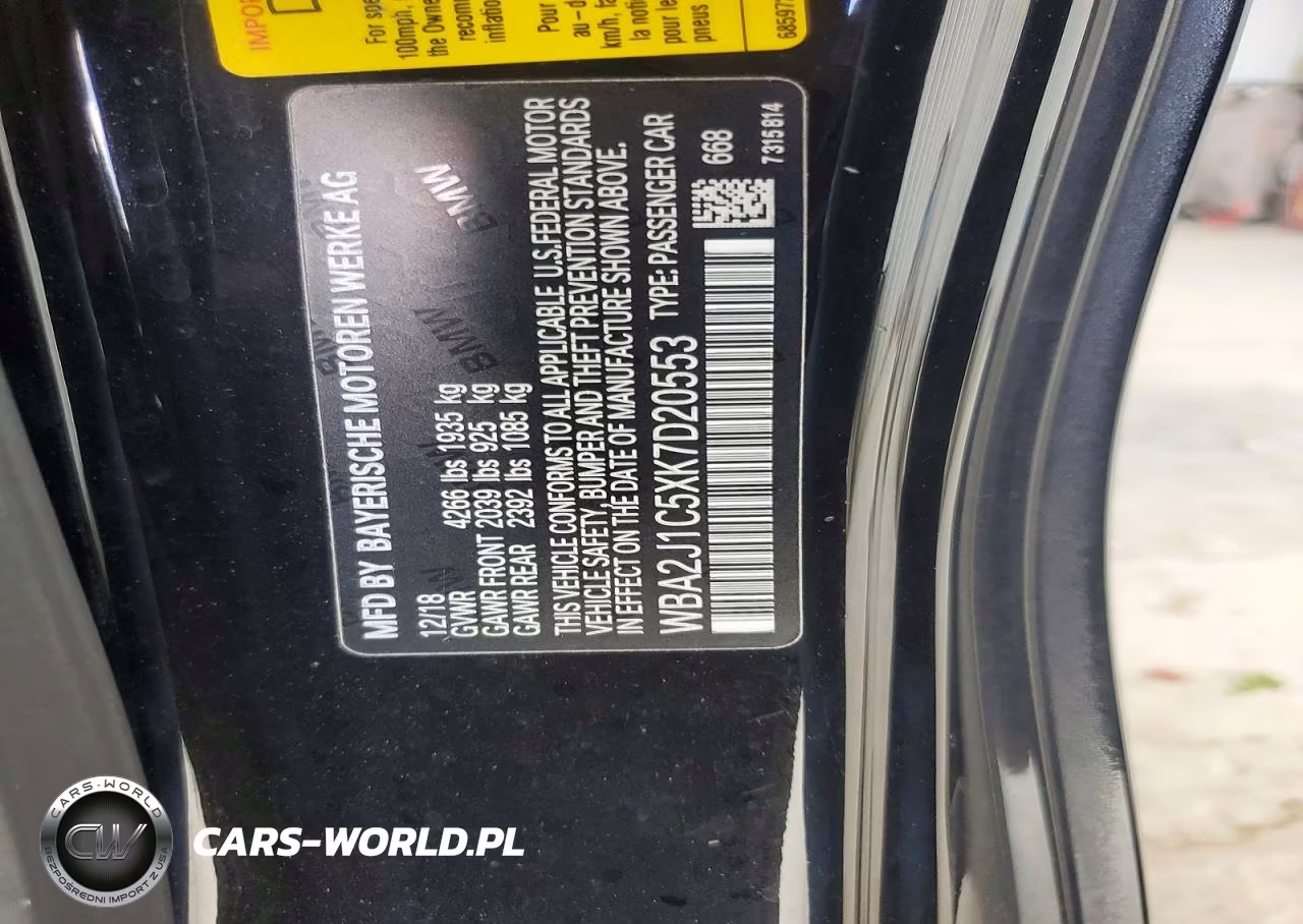2019 BMW 230I VIN:WBA2J1C5XK7D20553 - 12