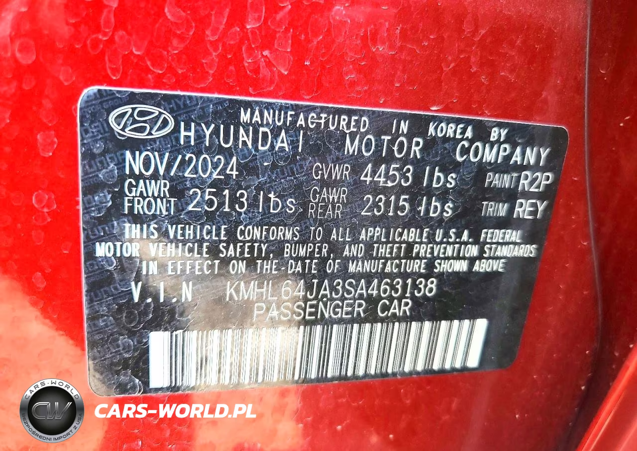2025 Hyundai Sonata Sel VIN:KMHL64JA3SA463138 - 13