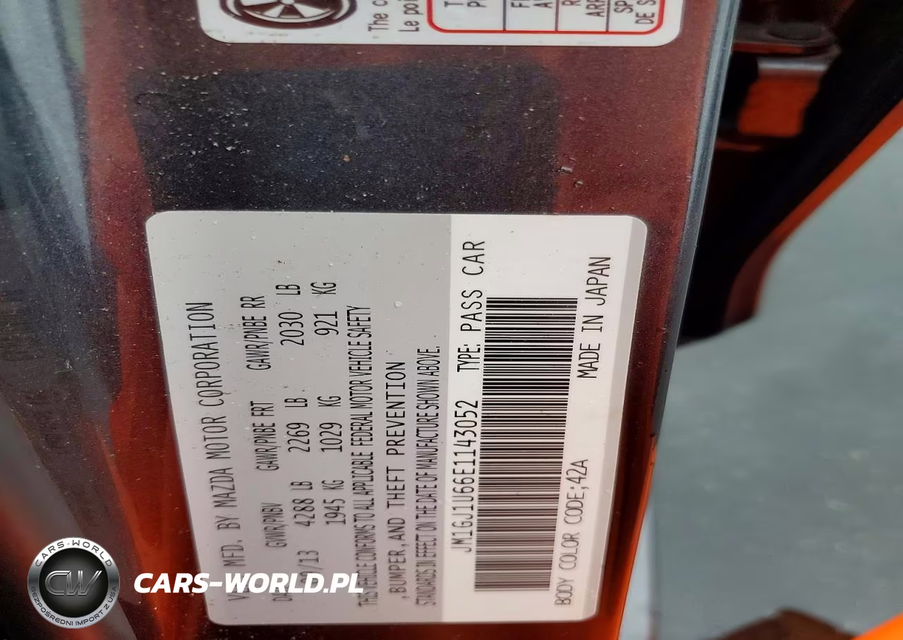 2014 Mazda 6 Sport VIN:JM1GJ1U66E1143052 - 13