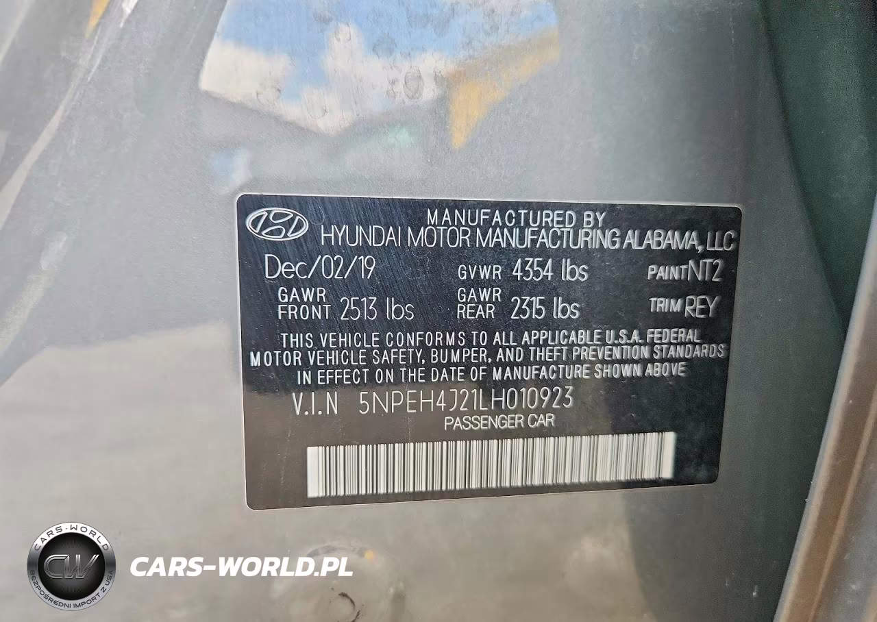 2020 Hyundai Sonata Limited VIN:5NPEH4J21LH010923 - 12