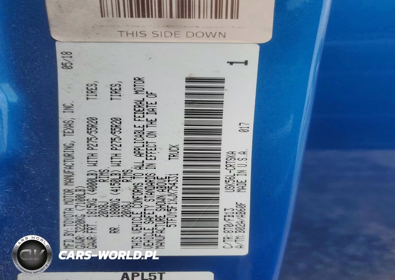 2018 Toyota Tundra Sr5 VIN:5TFUY5F1XJX754331 - 12