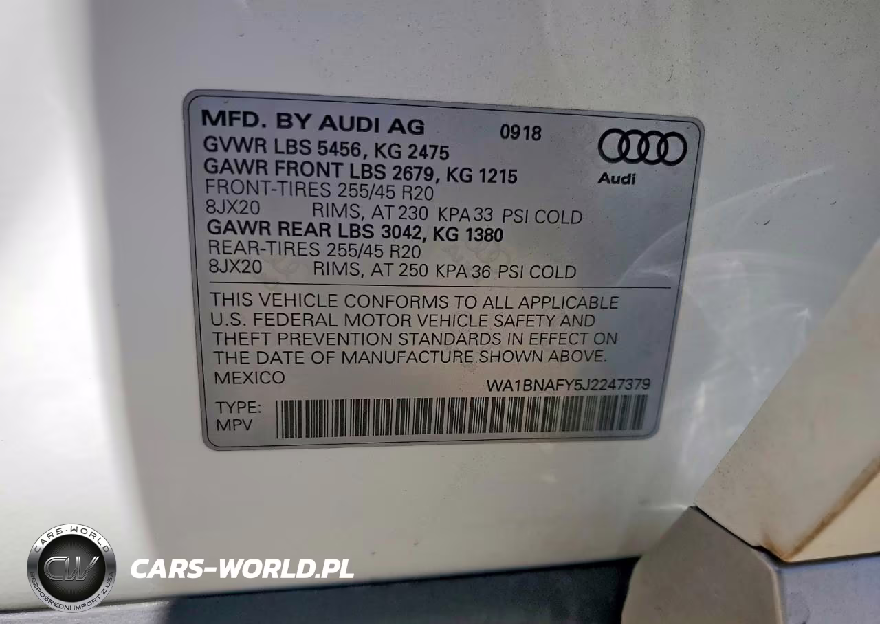 2018 Audi Q5 Premium Plus VIN:WA1BNAFY5J2247379 - 13