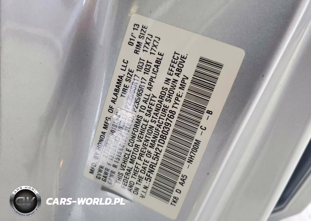 2013 Honda Odyssey Lx VIN:5FNRL5H21DB039768 - 13