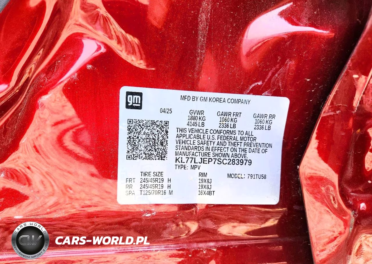 2025 Chevrolet Trax 2Rs VIN:KL77LJEP7SC283979 - 13