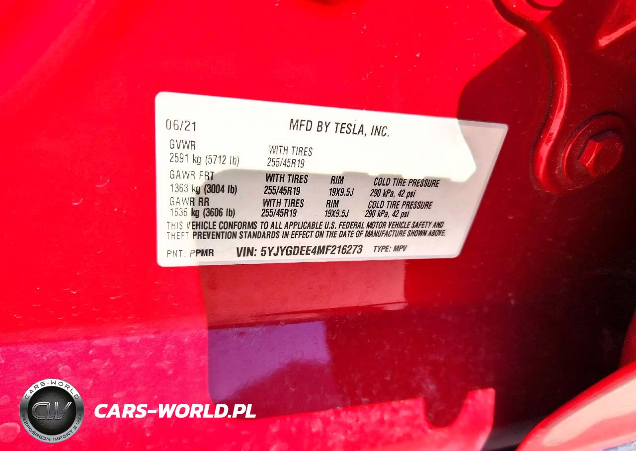 2021 Tesla Model Y VIN:5YJYGDEE4MF216273 - 13