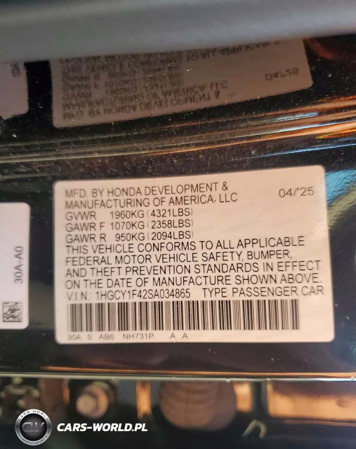 2025 Honda Accord Se VIN:1HGCY1F42SA034865 - 12