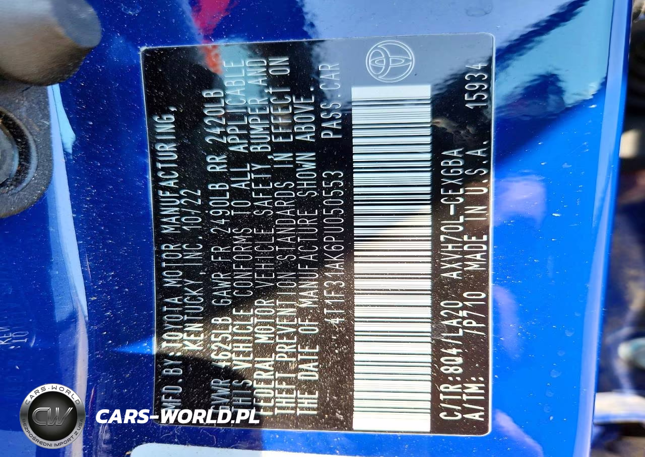 2023 Toyota Camry Hybrid Xle VIN:4T1F31AK6PU050553 - 12
