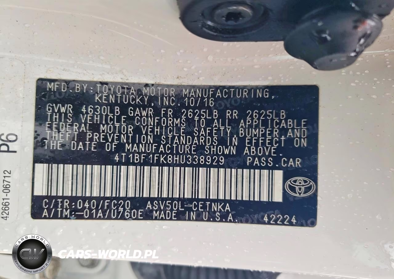 2017 Toyota Camry Le VIN:4T1BF1FK8HU338929 - 12