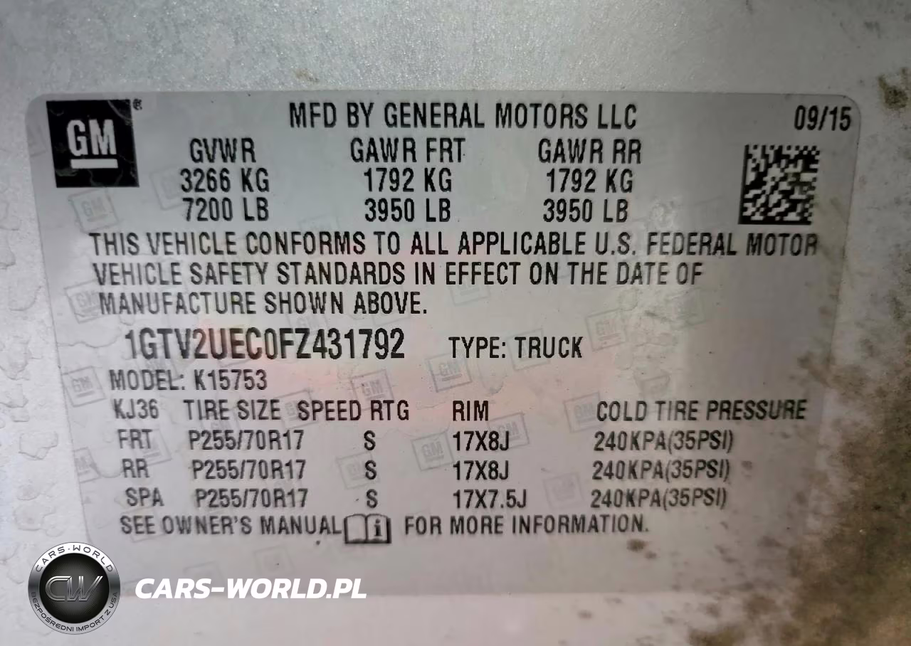 2015 GMC Sierra K1500 Sle VIN:1GTV2UEC0FZ431792 - 12
