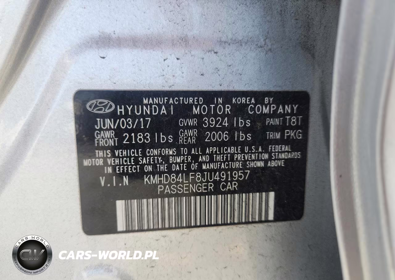 2018 Hyundai Elantra Limited VIN:KMHD84LF8JU491957 - 12