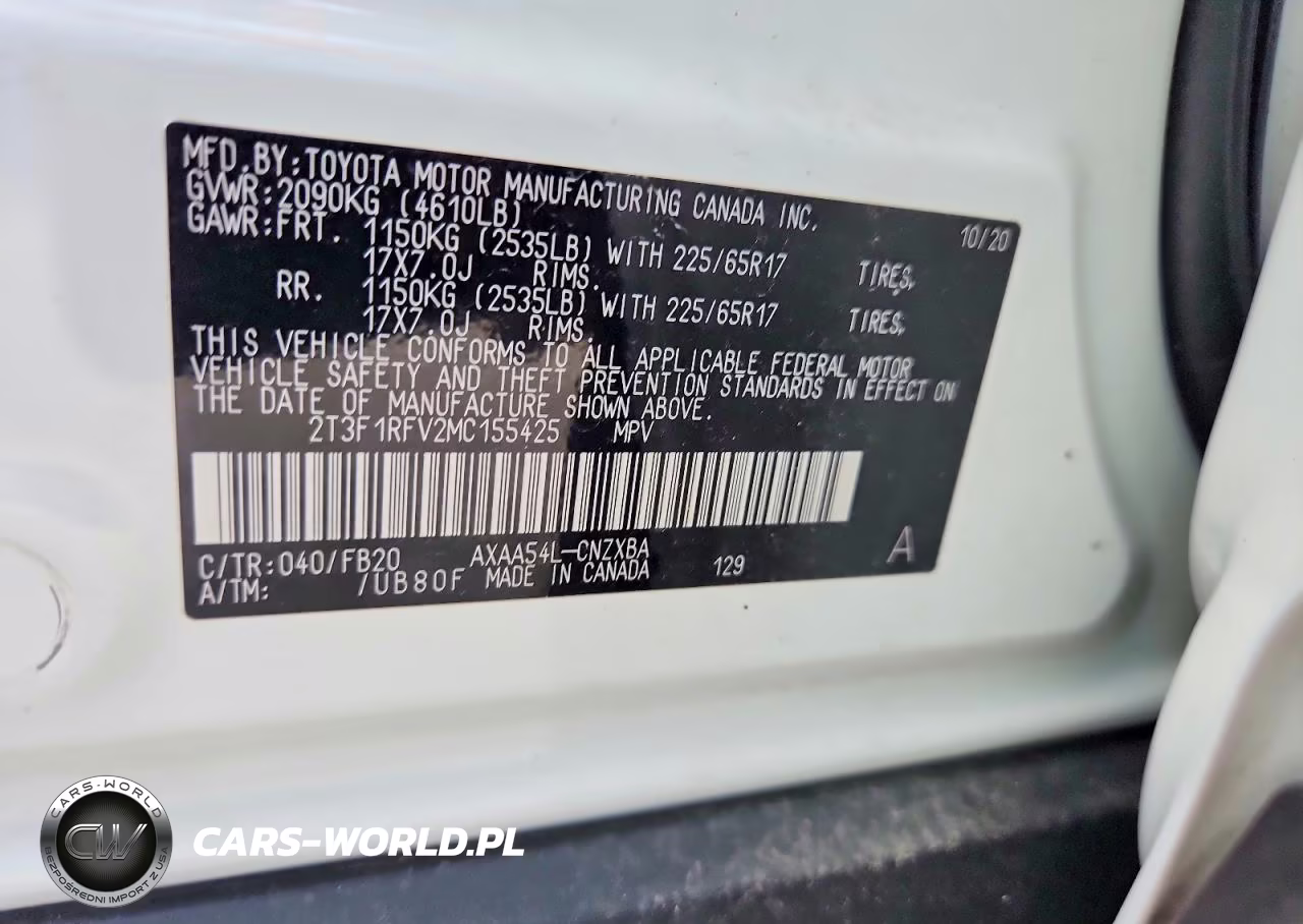 2021 Toyota Rav4 Le VIN:2T3F1RFV2MC155425 - 12